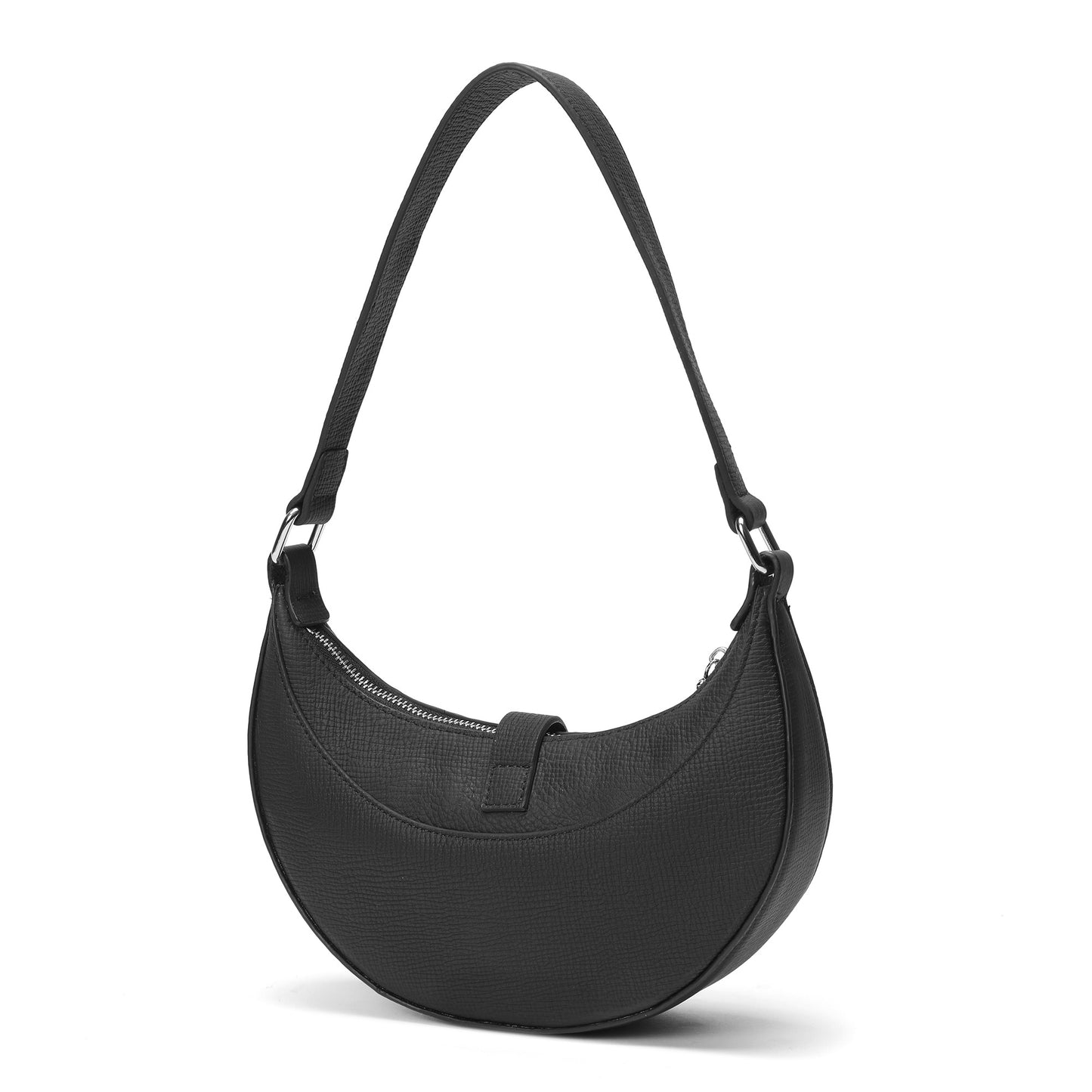 Sleek Crescent Shoulder Bag