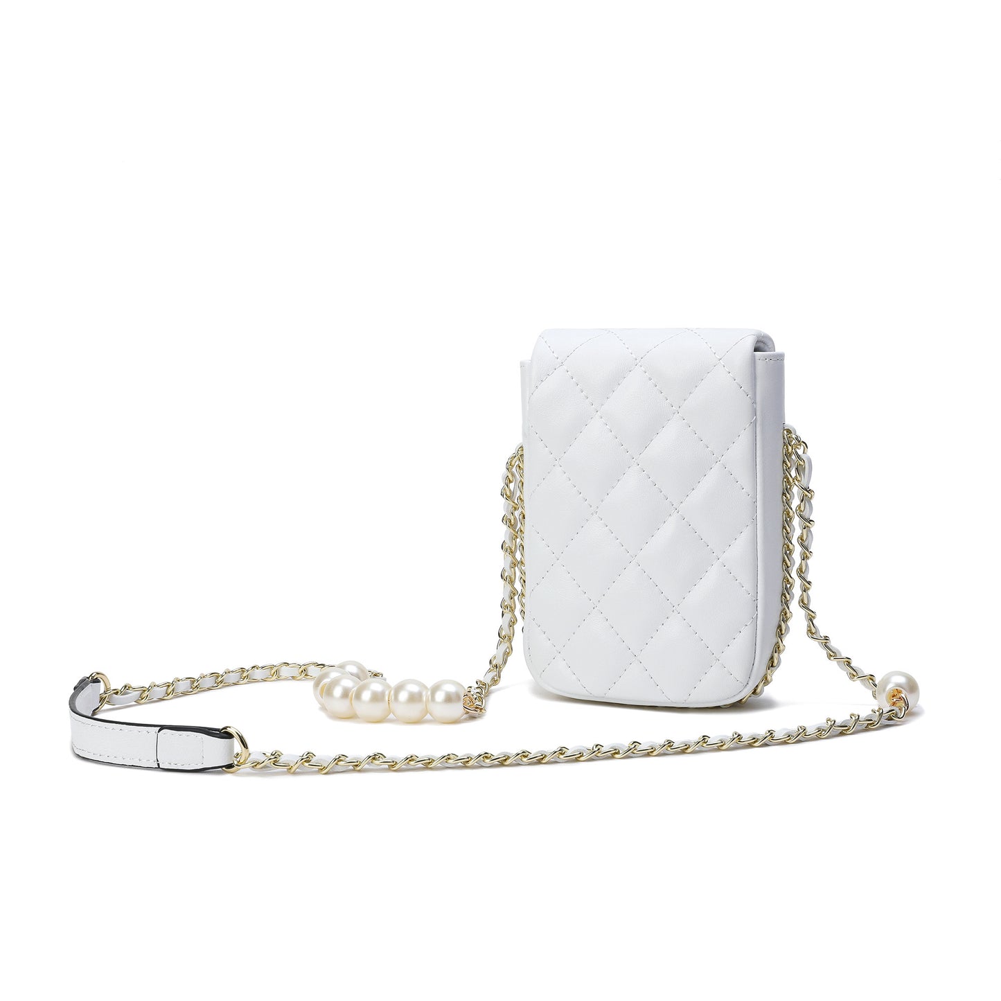 Tiffany & Fred Lizard Quilted Sheepskin Leather Crossbody Bag