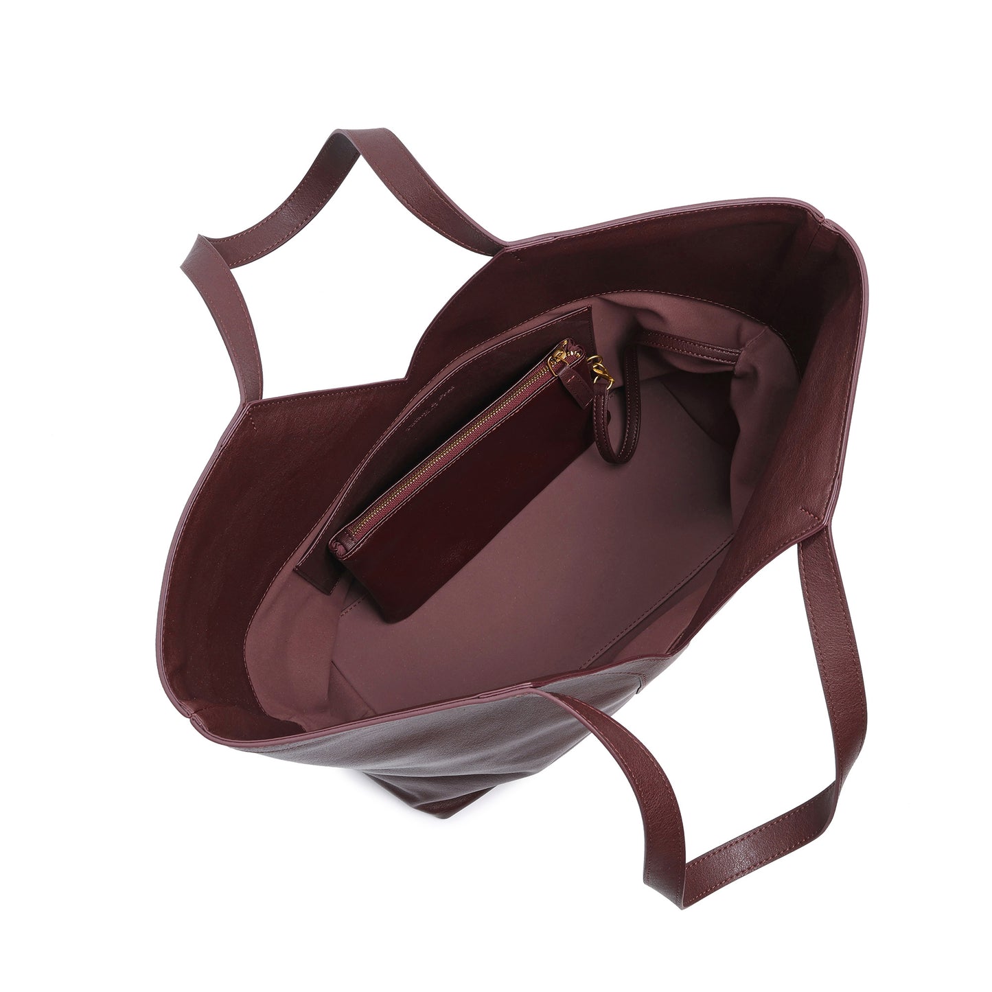Classic V-Cut Leather Tote