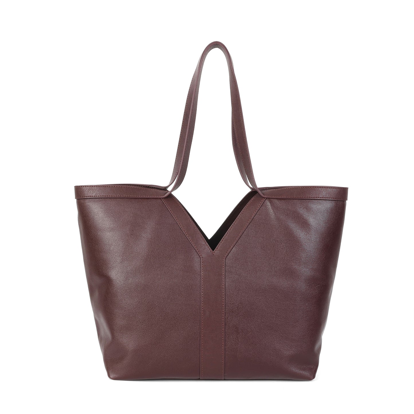 Classic V-Cut Leather Tote