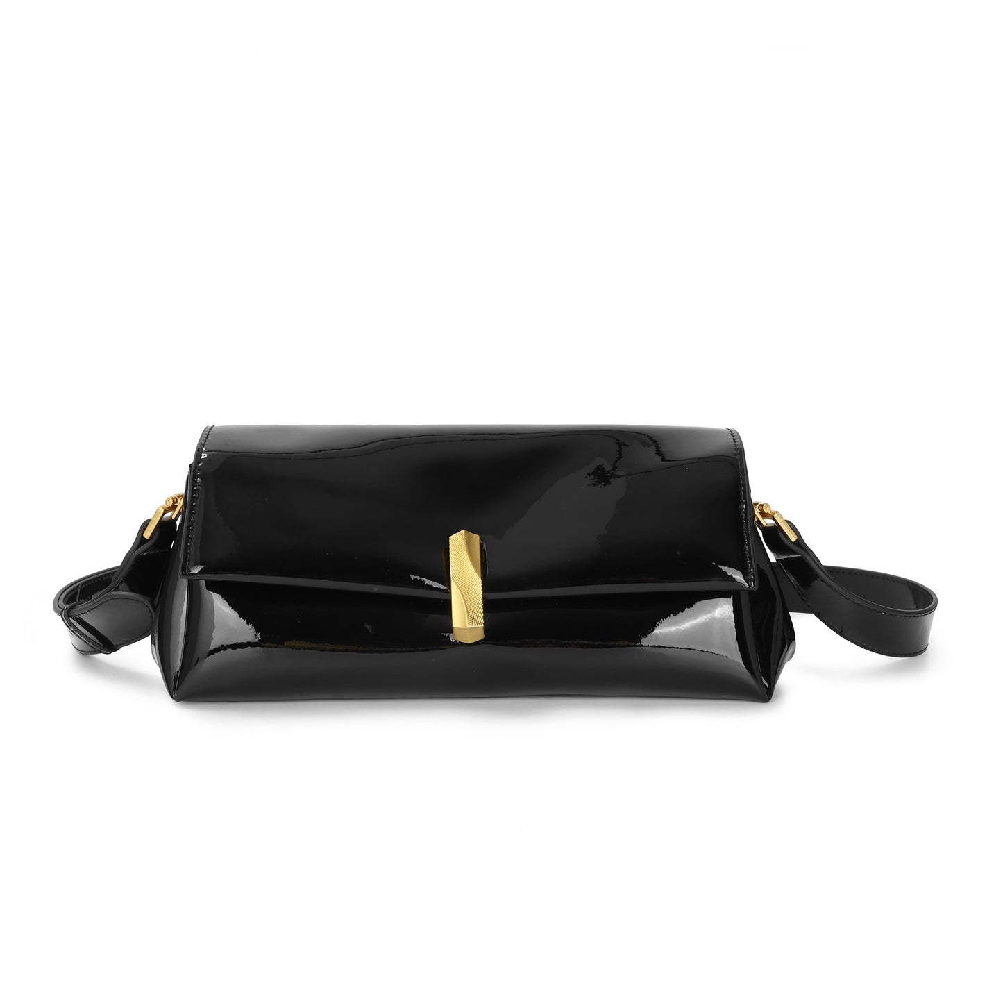 Elegant Patent Leather Shoulder Bag