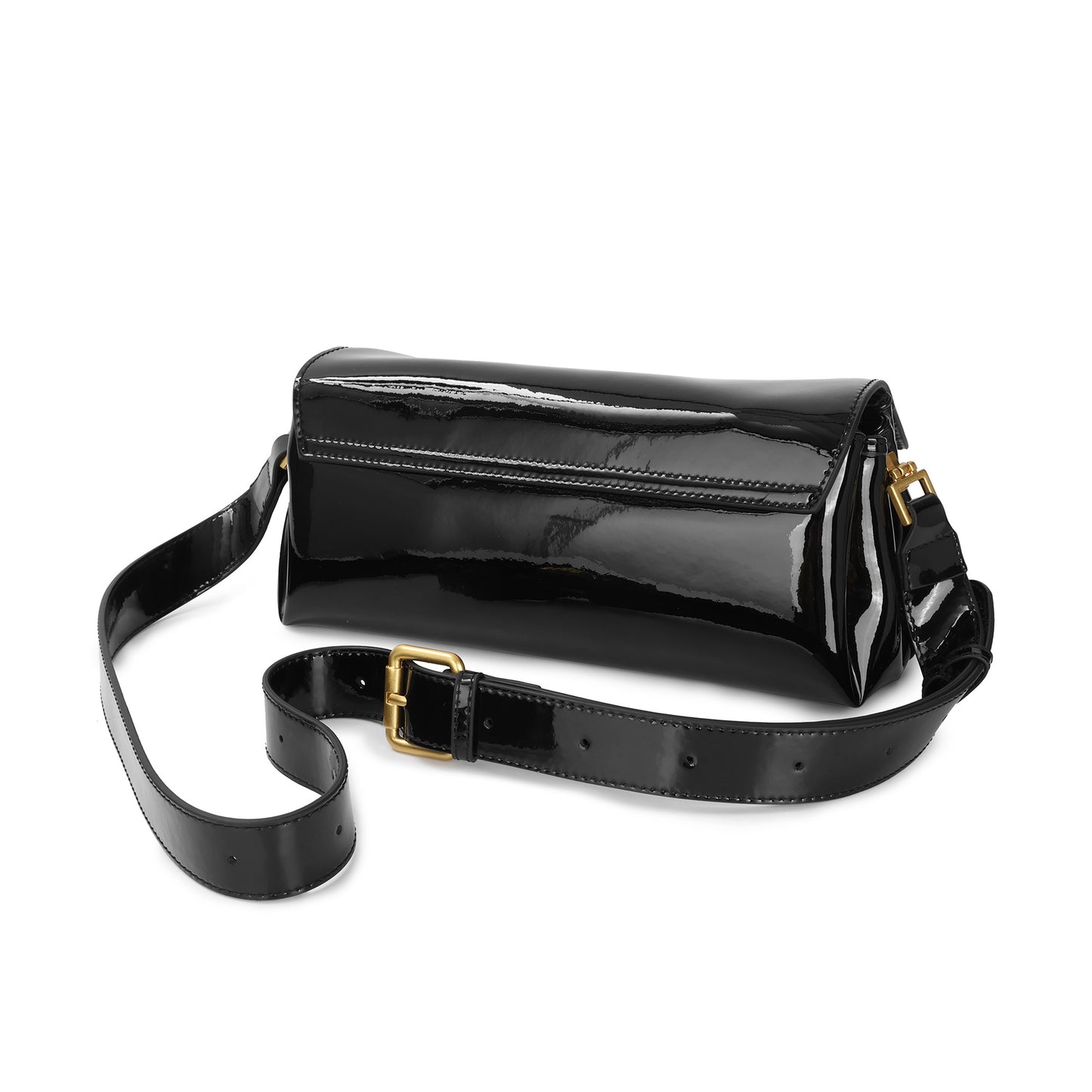 Elegant Patent Leather Shoulder Bag