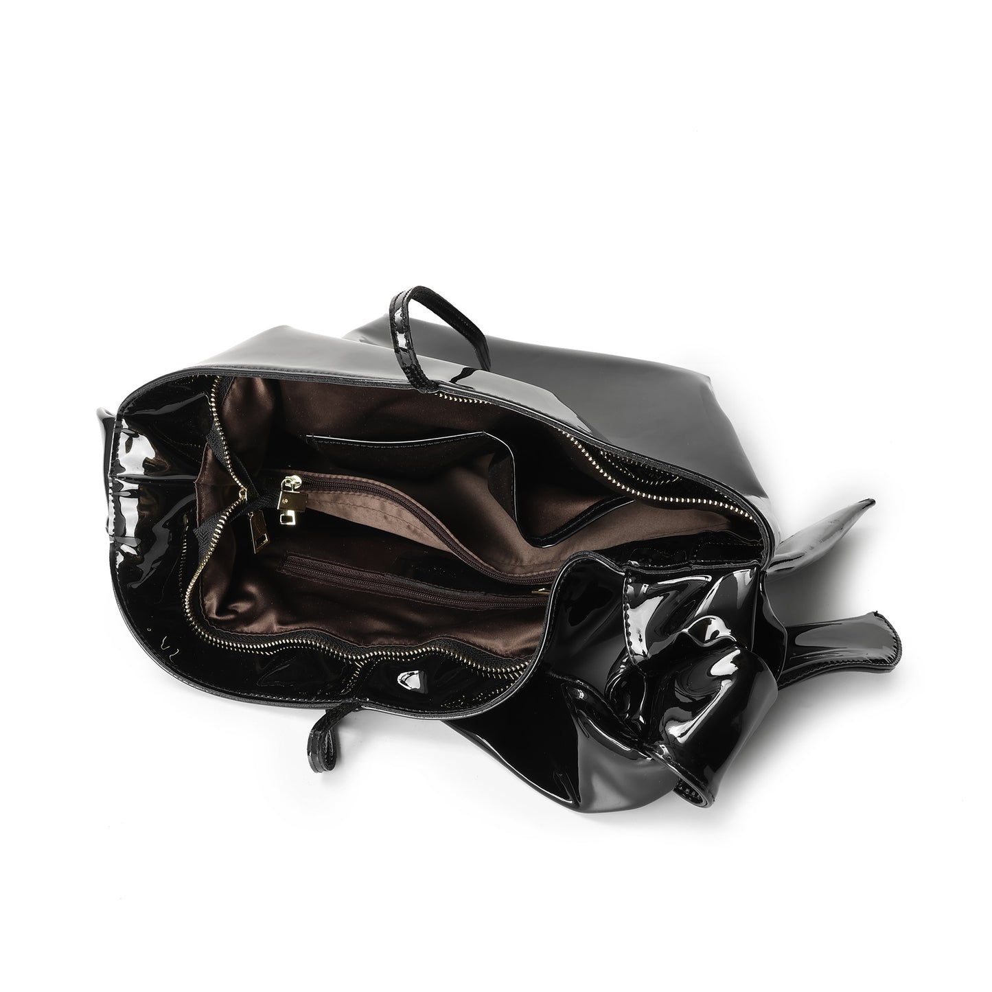 Patent Leather & Metallic Shoulder Bag