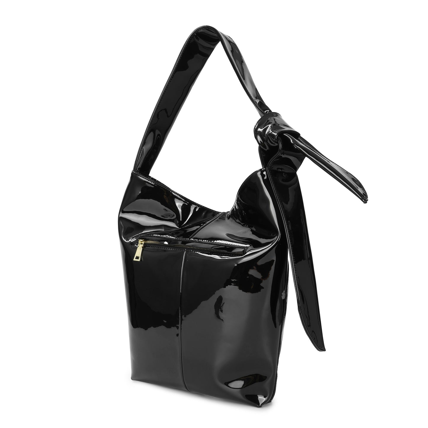 Patent Leather & Metallic Shoulder Bag