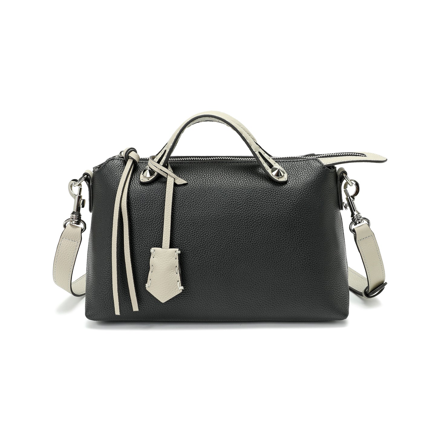 Pebbled Leather Convertible Satchel
