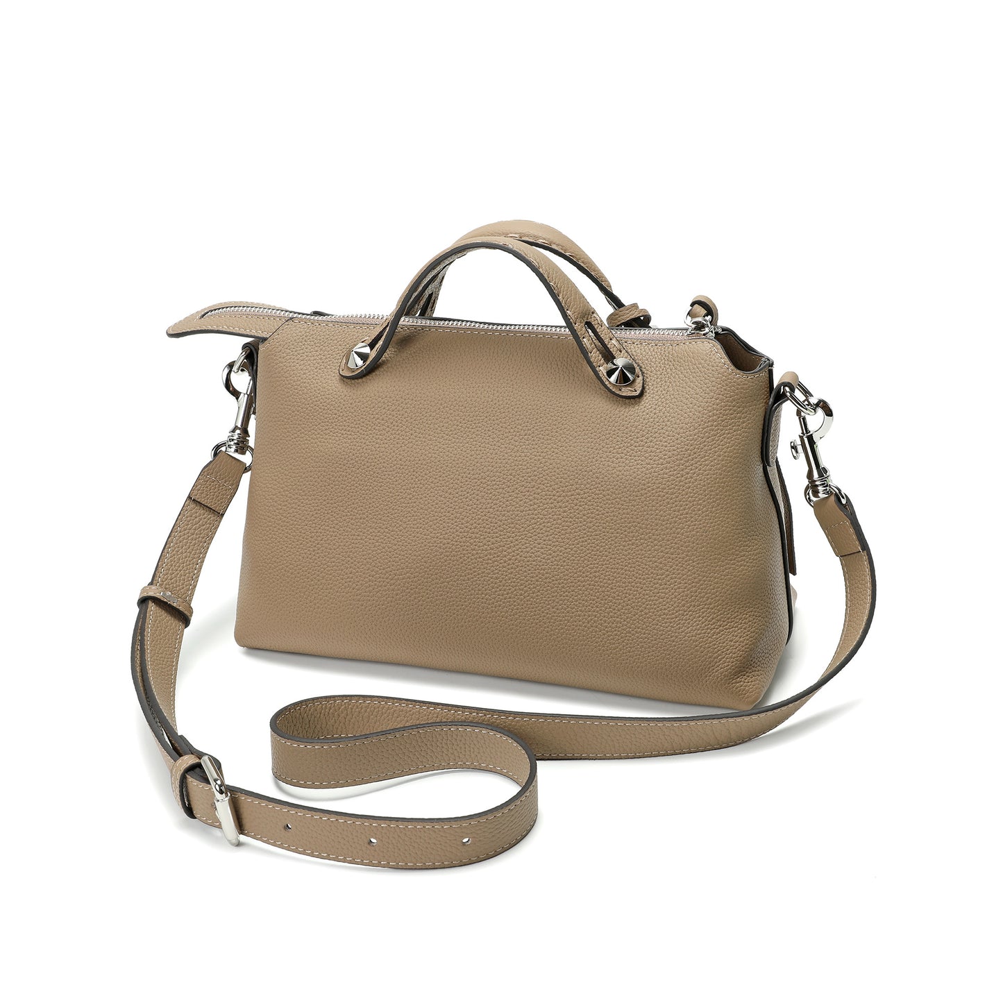 Pebbled Leather Convertible Satchel