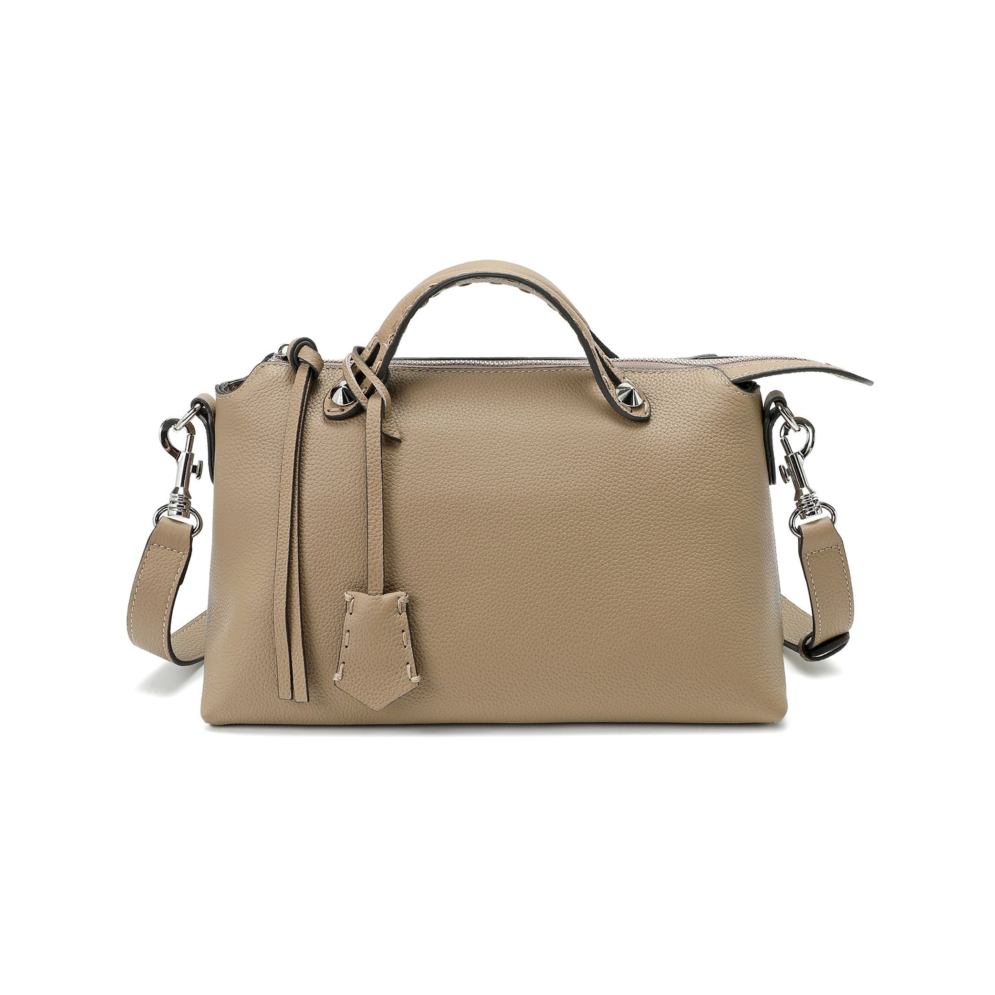 Pebbled Leather Convertible Satchel