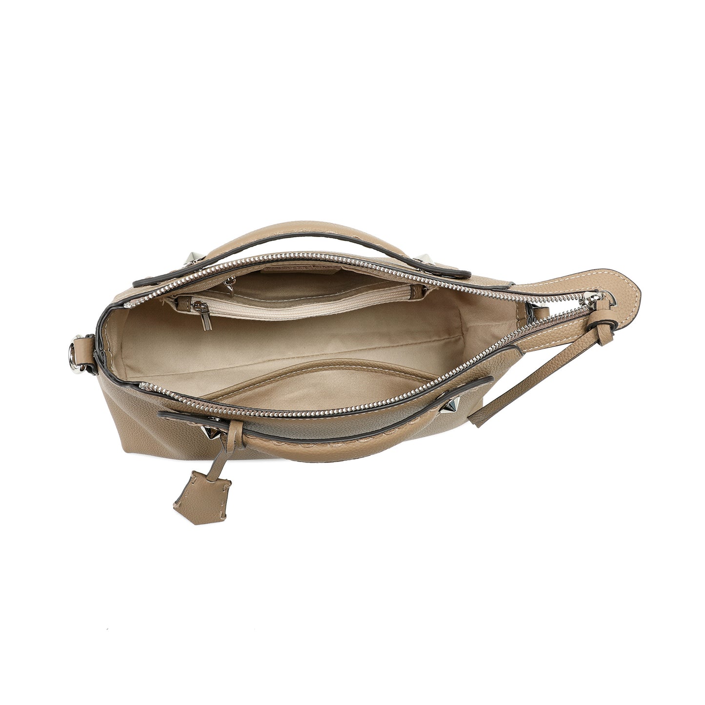 Pebbled Leather Convertible Satchel