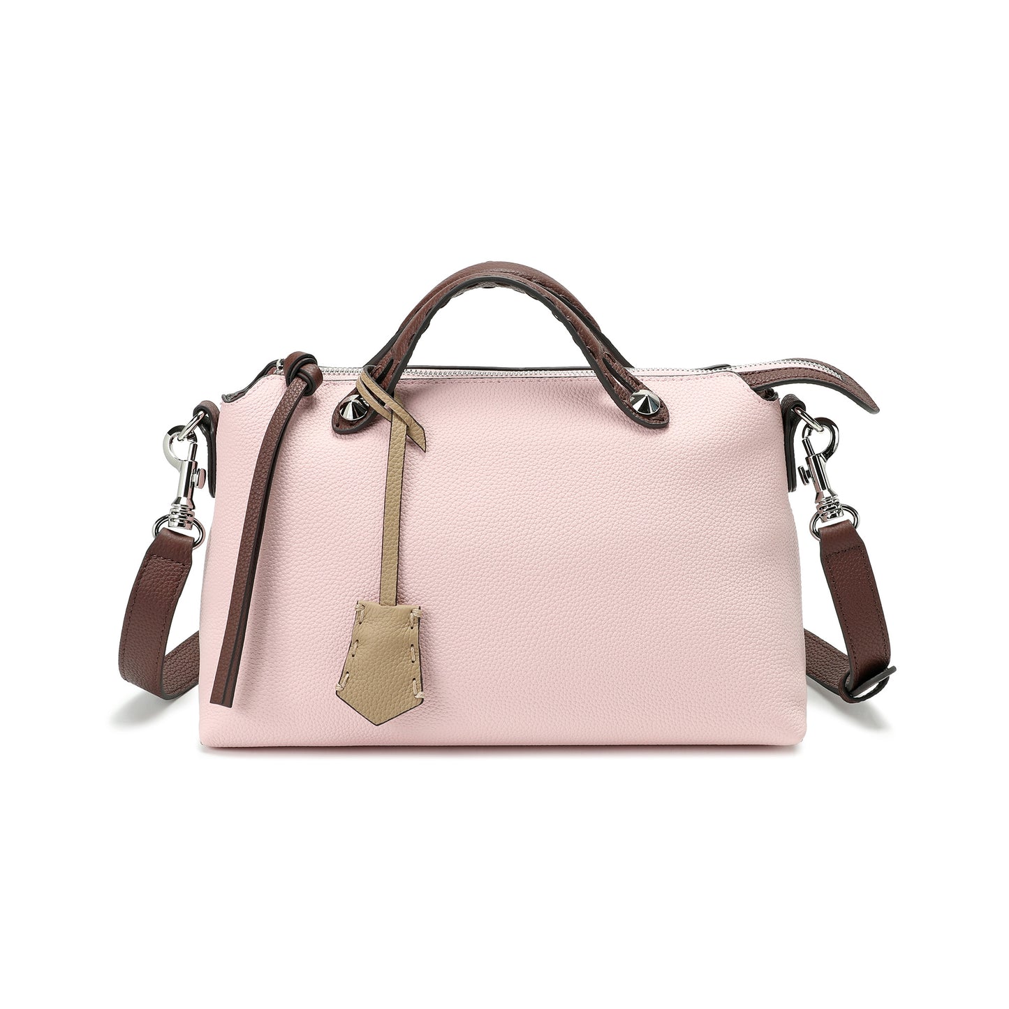 Pebbled Leather Convertible Satchel