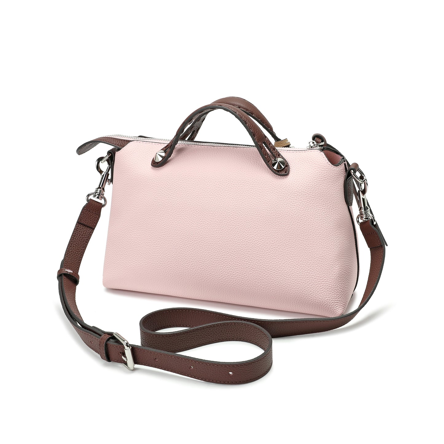 Pebbled Leather Convertible Satchel