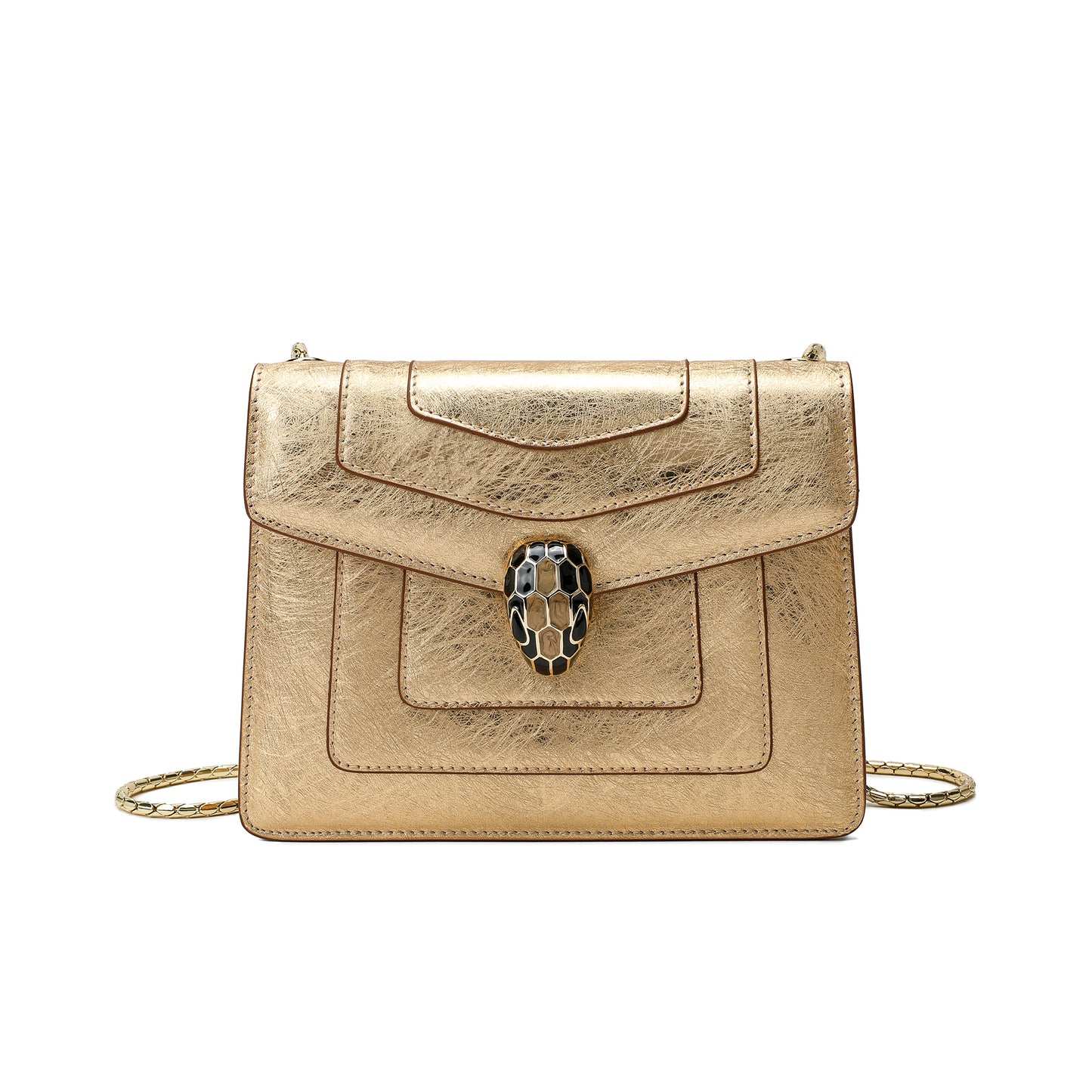 Tiffany & Fred Top-grain Saffiano Leather Crossbody/Shoulder Bag # 8801