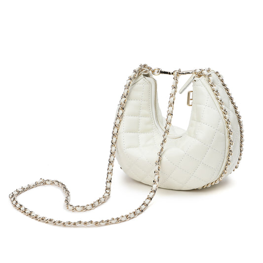 Tiffany & Fred Quilted Sheepskin Messenger/Shoulder Bag