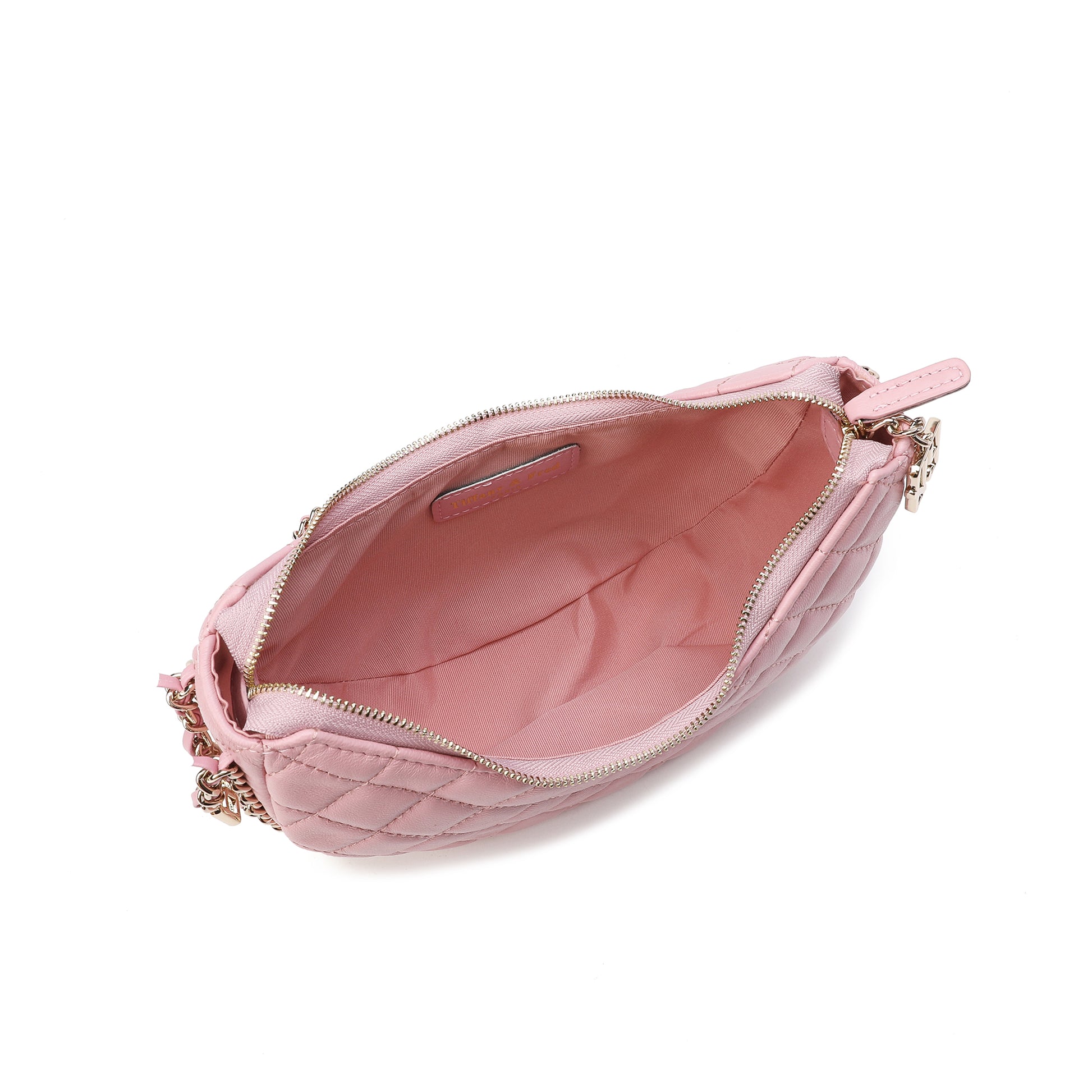 Valentino Ocarina Small Quilted Crossbody Satchel Bag Light Pink