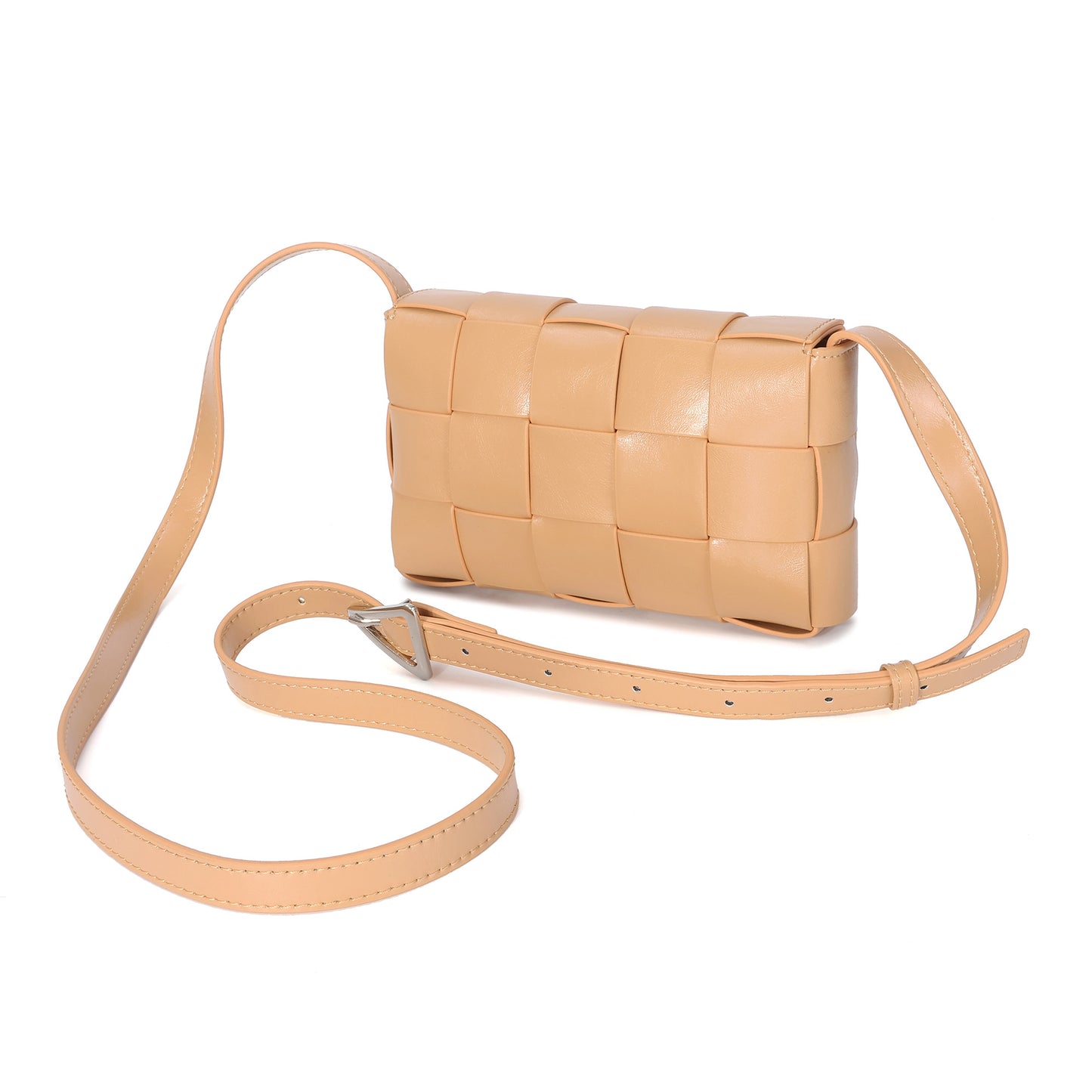 Hand-Woven Leather Crossbody Bag