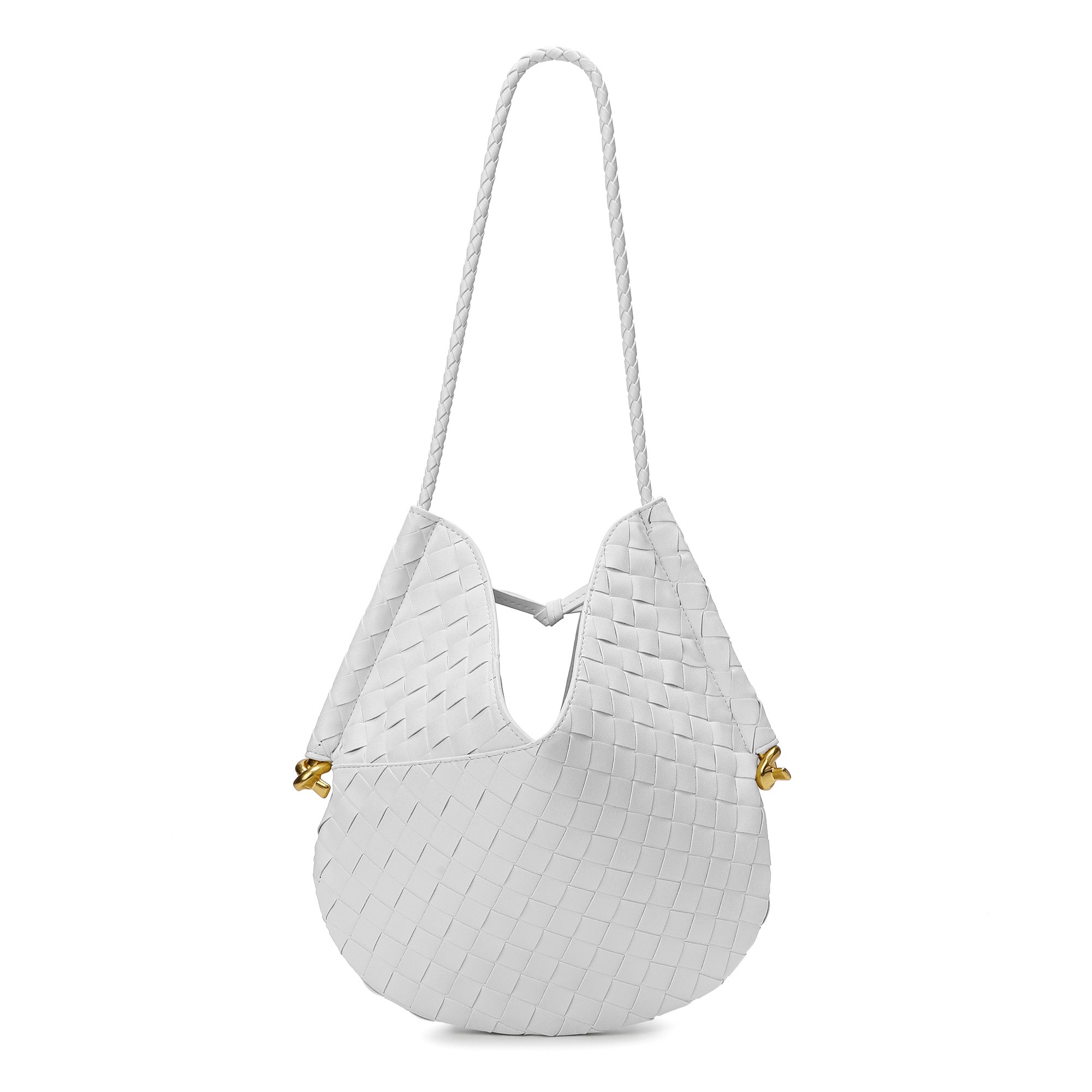 White leather hobo outlet bag