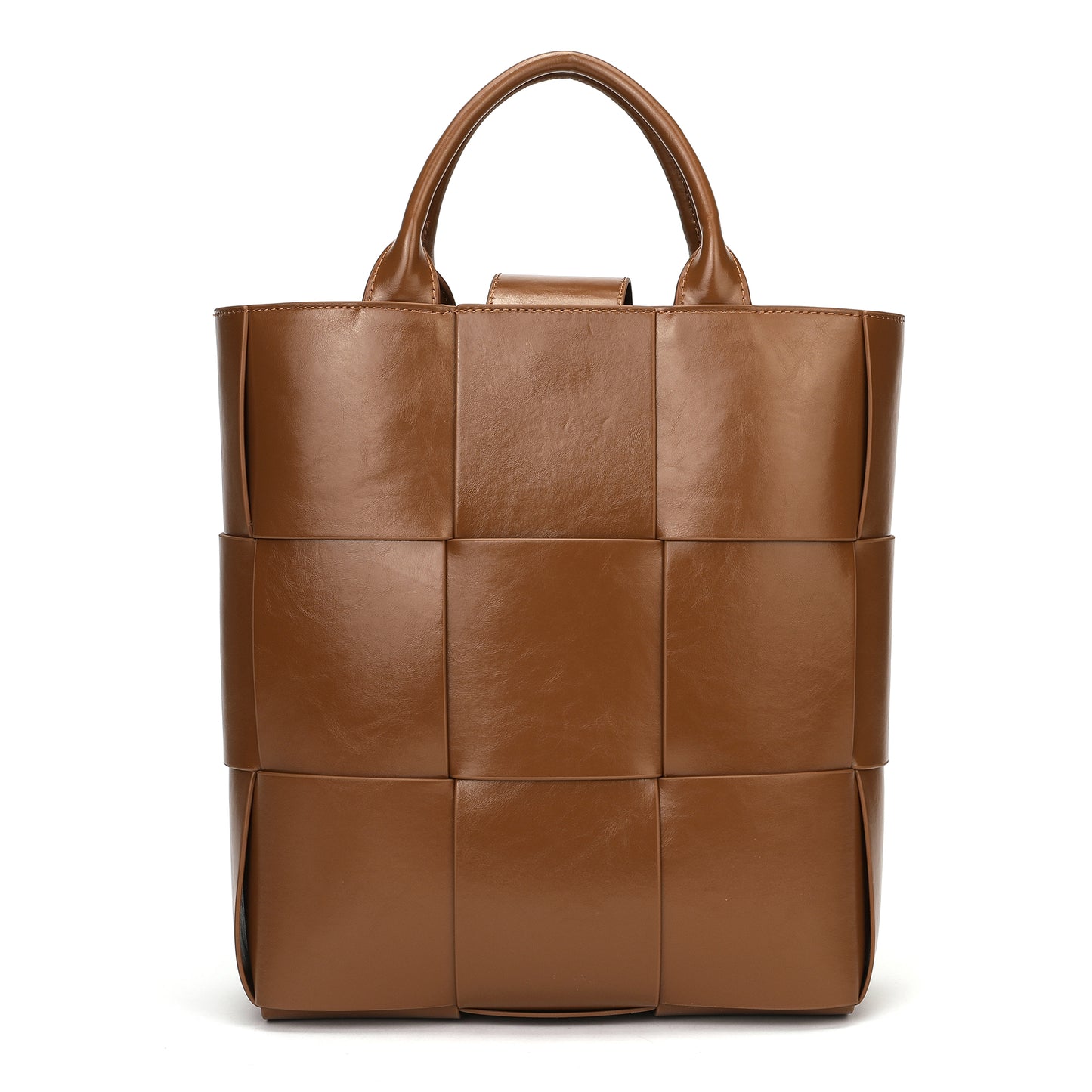 Tiffany & Fred  Woven Leather Top-handle Tote bag