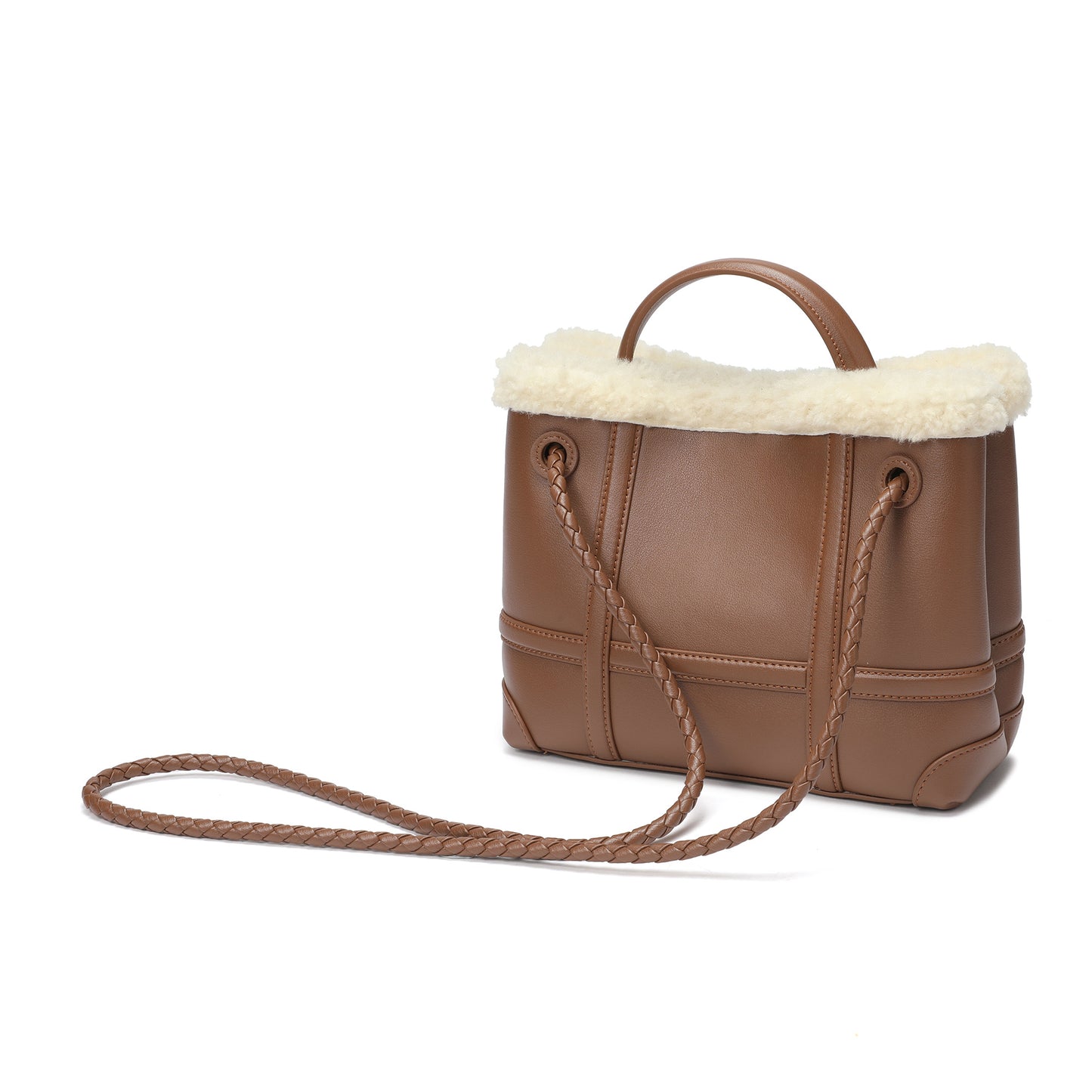 Teddy Leather Bucket Bag