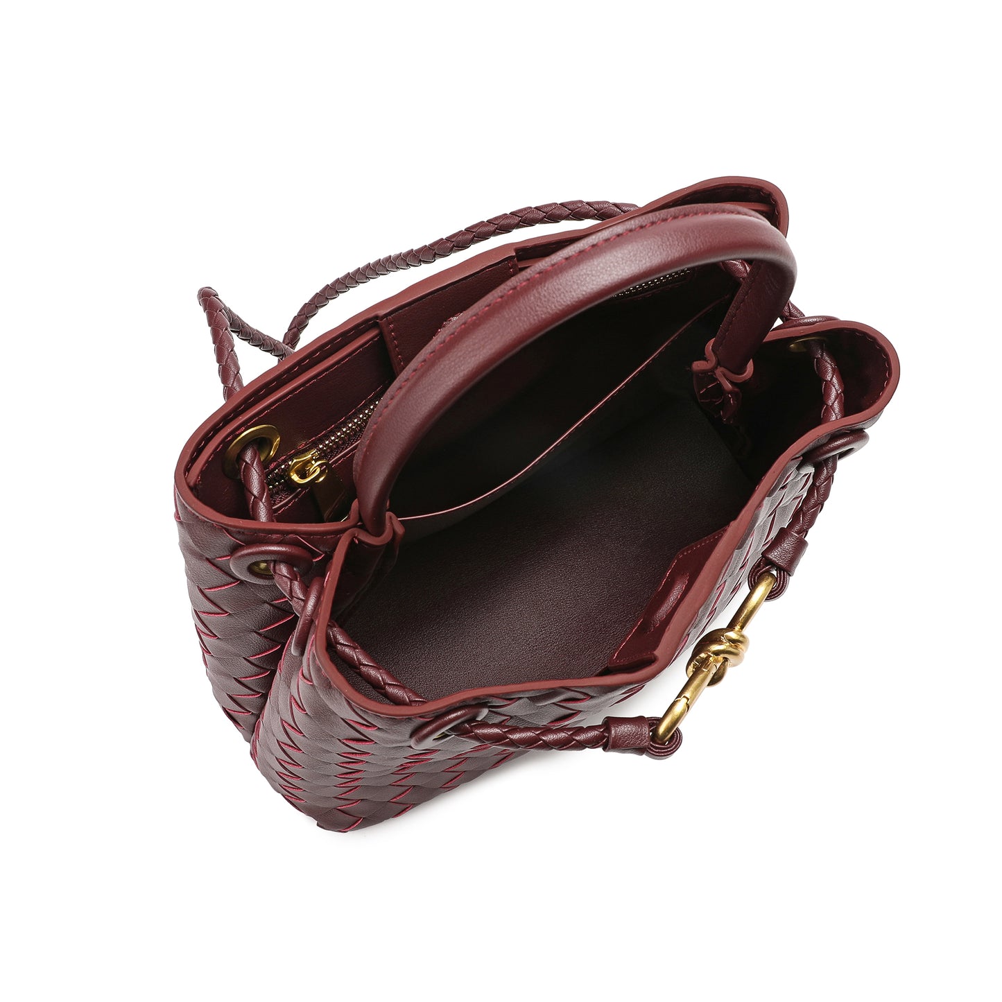 Woven Leather Top-handle/ Shoulder Bag
