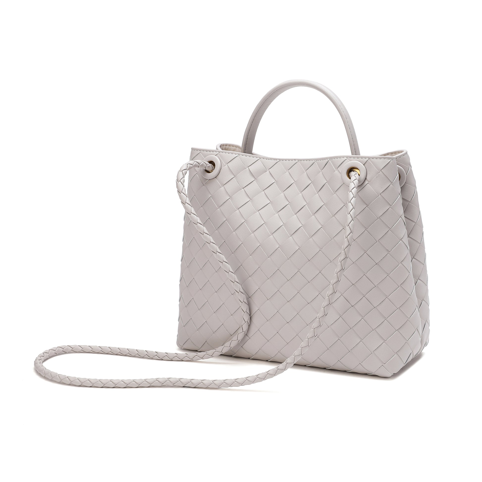 Tiffany & Fred Woven Leather Top-handle Tote bag