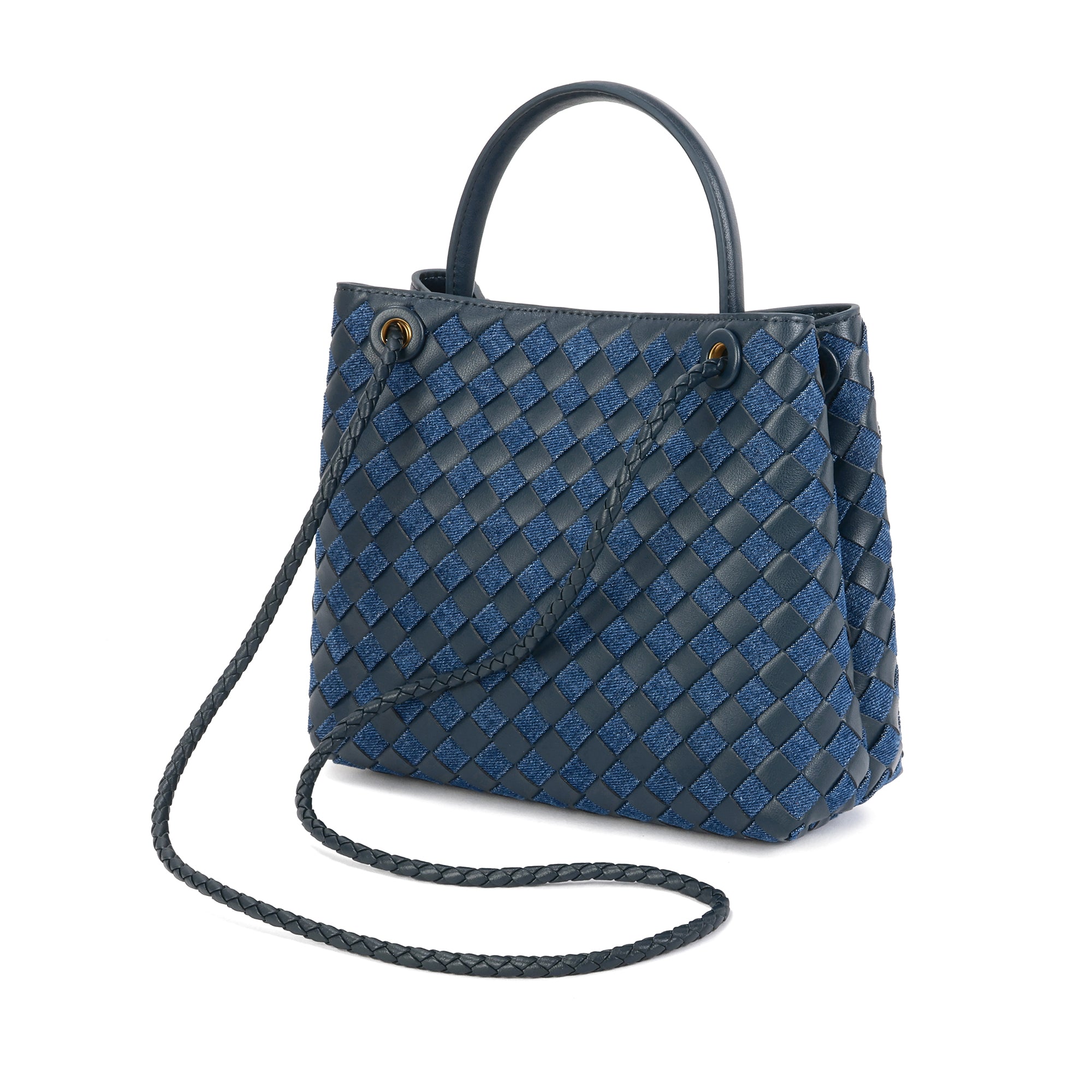 Navy top handle bag best sale