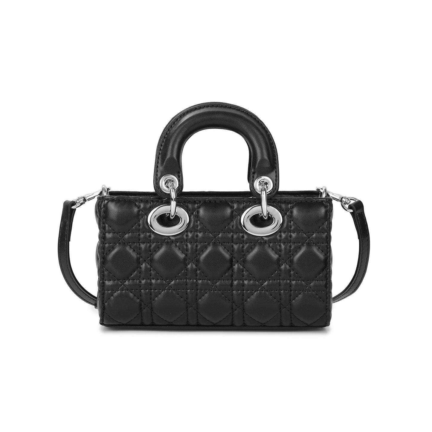 Quilted Mini Top Handle Shoulder Bag