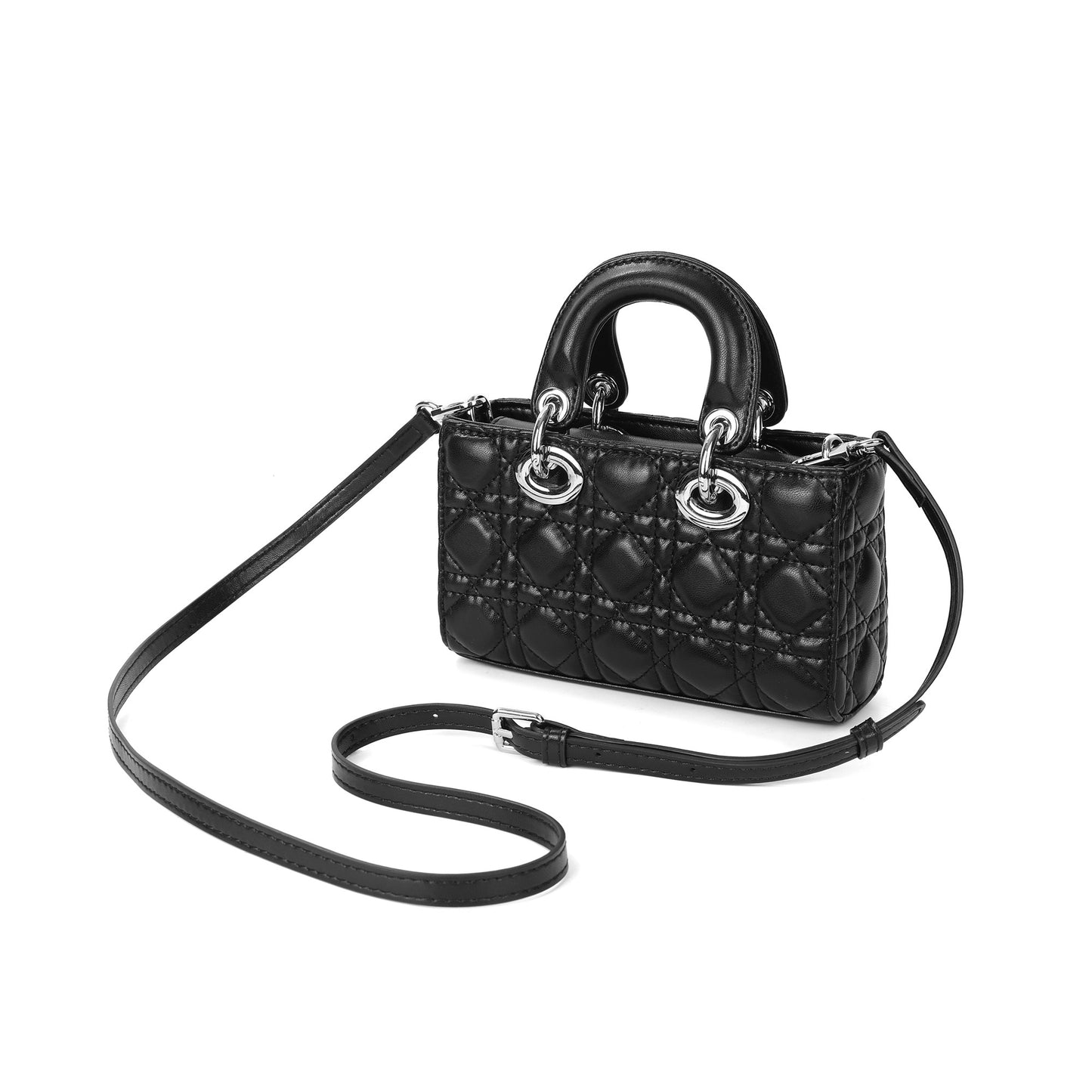 Quilted Mini Top Handle Shoulder Bag