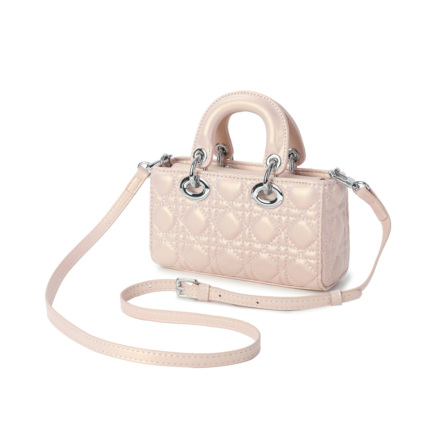 Quilted Mini Top Handle Shoulder Bag