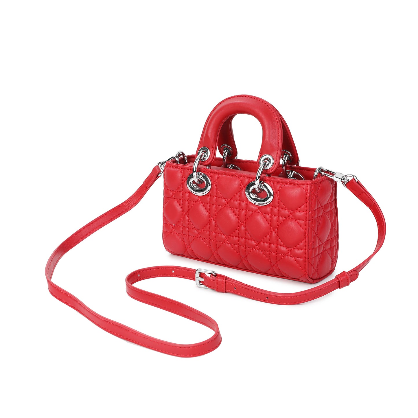 Quilted Mini Top Handle Shoulder Bag