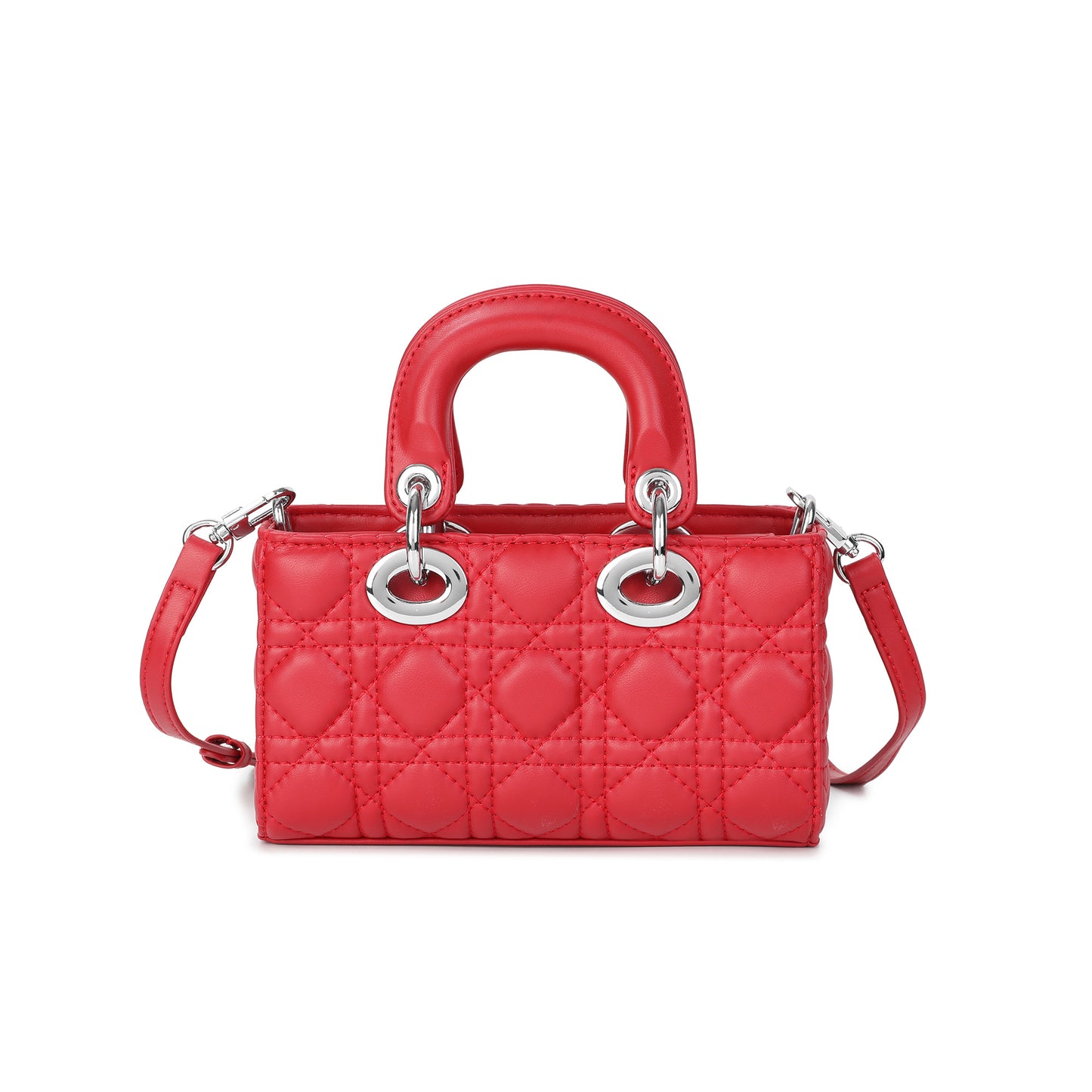 Quilted Mini Top Handle Shoulder Bag