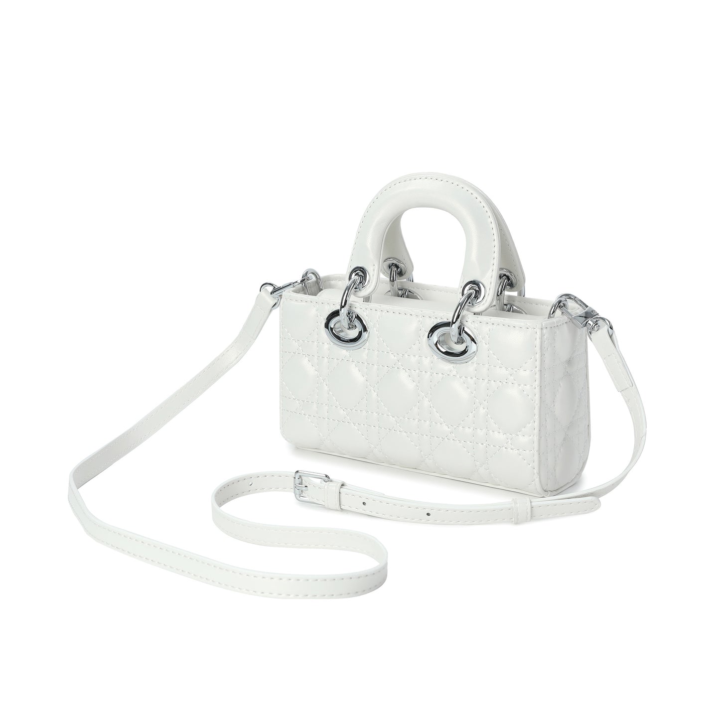 Quilted Mini Top Handle Shoulder Bag
