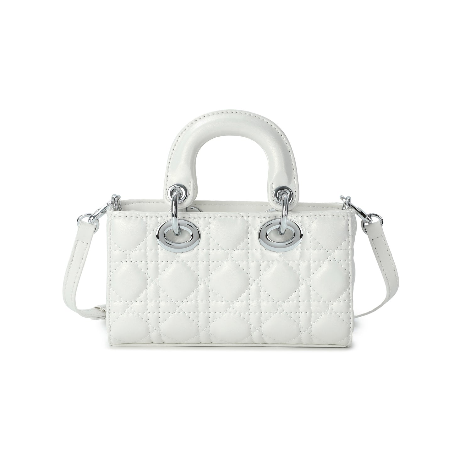 Quilted Mini Top Handle Shoulder Bag