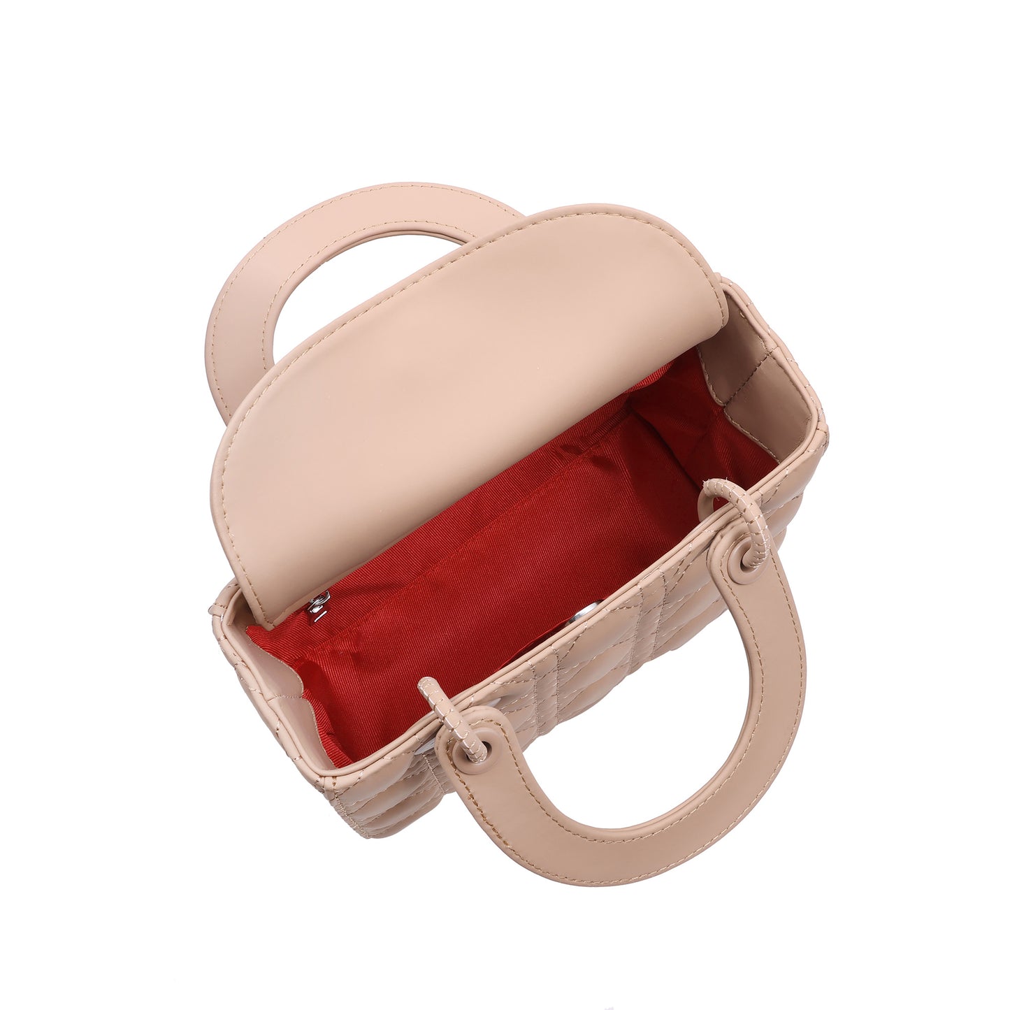 Quilted Leather Top Handle Crossbody/Shulder Bag
