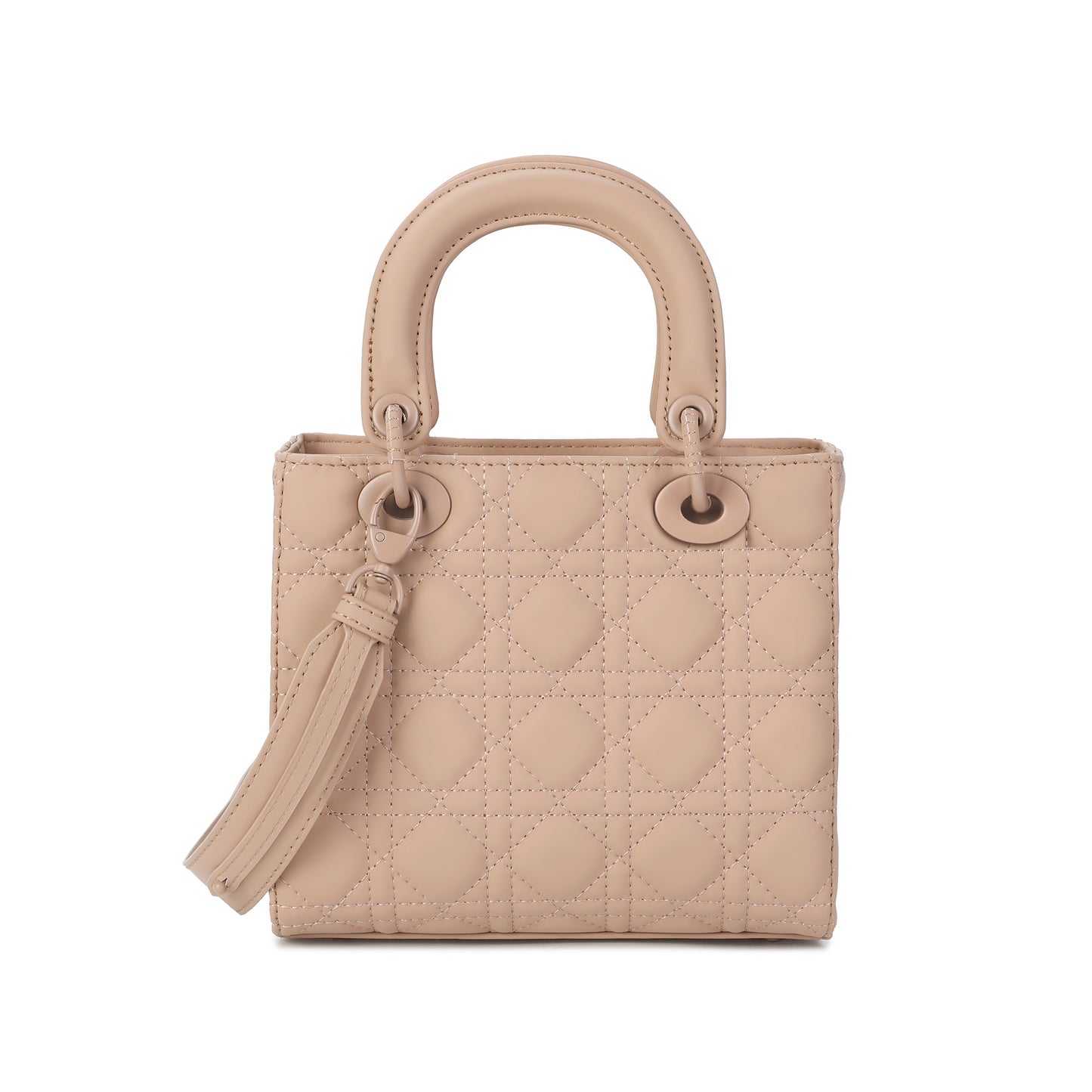 Quilted Leather Top Handle Crossbody/Shulder Bag