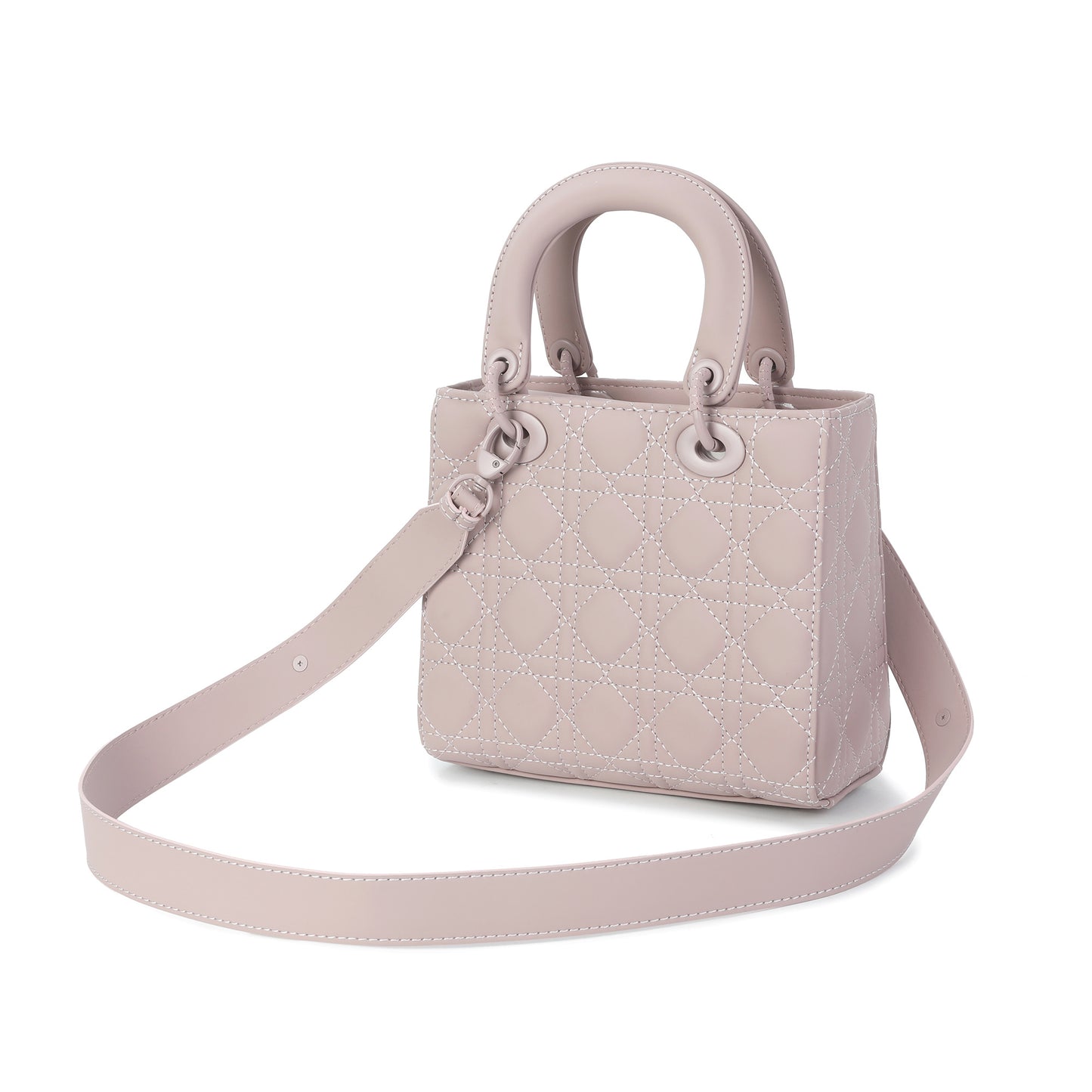 Quilted Leather Top Handle Crossbody/Shulder Bag