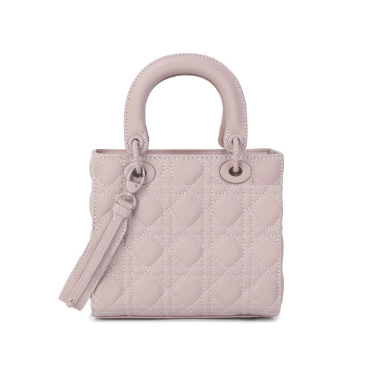 Quilted Leather Top Handle Crossbody/Shulder Bag