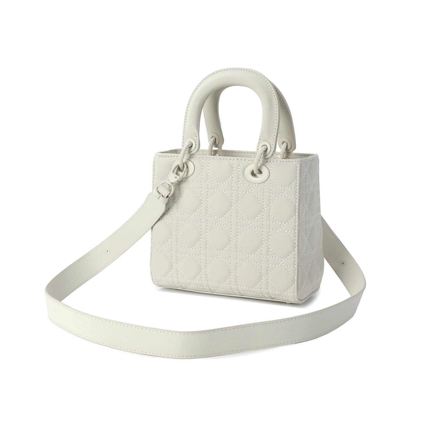 Quilted Leather Top Handle Crossbody/Shulder Bag
