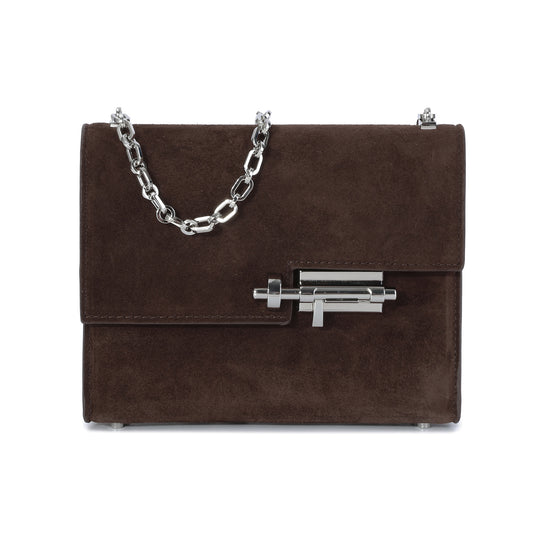 Elegant Suede Chain Shoulder Bag