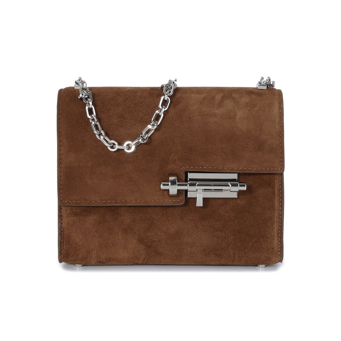 Elegant Suede Chain Shoulder Bag