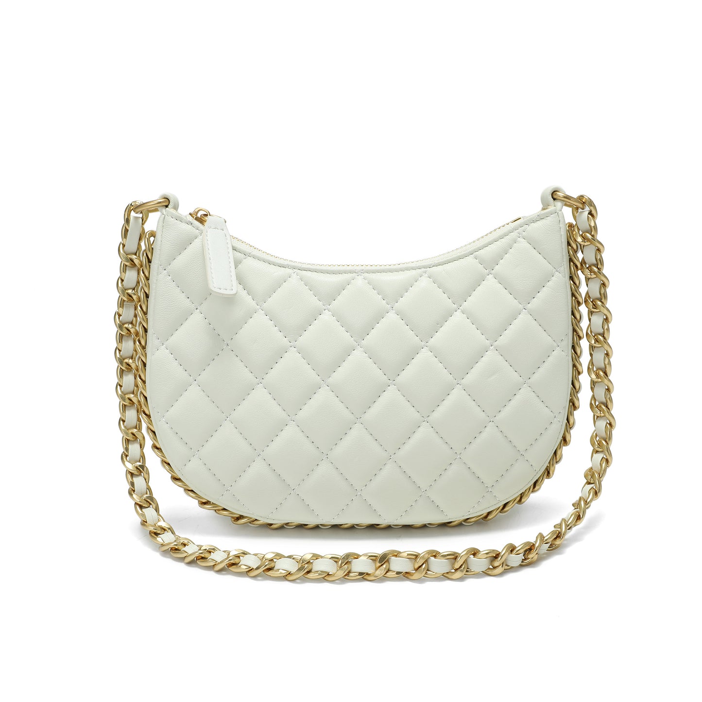 Quilted Leather Chain Shoulder Bag