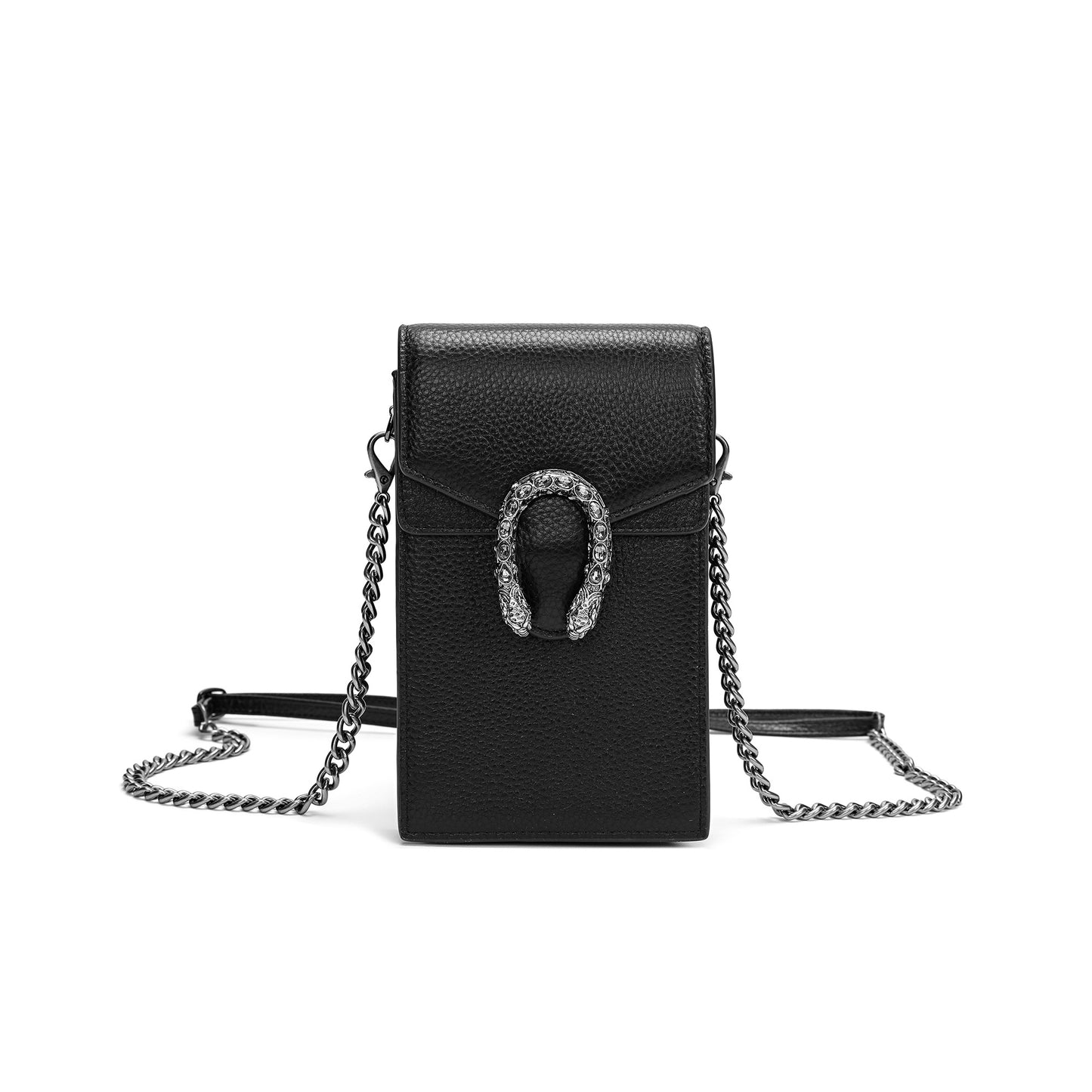 Tiffany & Fred Full-Grain Leather Crossbody/ Phone Bag