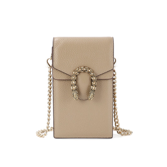 Tiffany & Fred Full-Grain Leather Crossbody/ Phone Bag