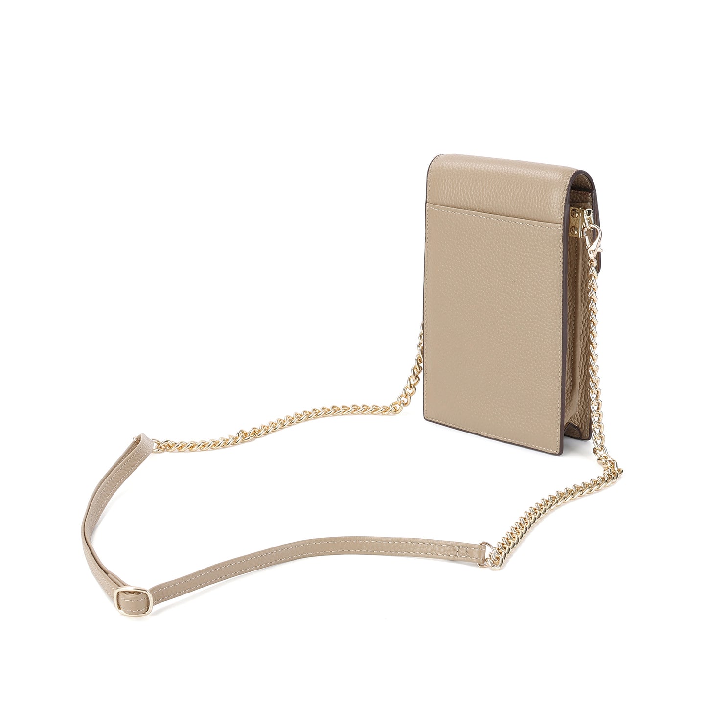 Tiffany & Fred Full-Grain Leather Crossbody/ Phone Bag