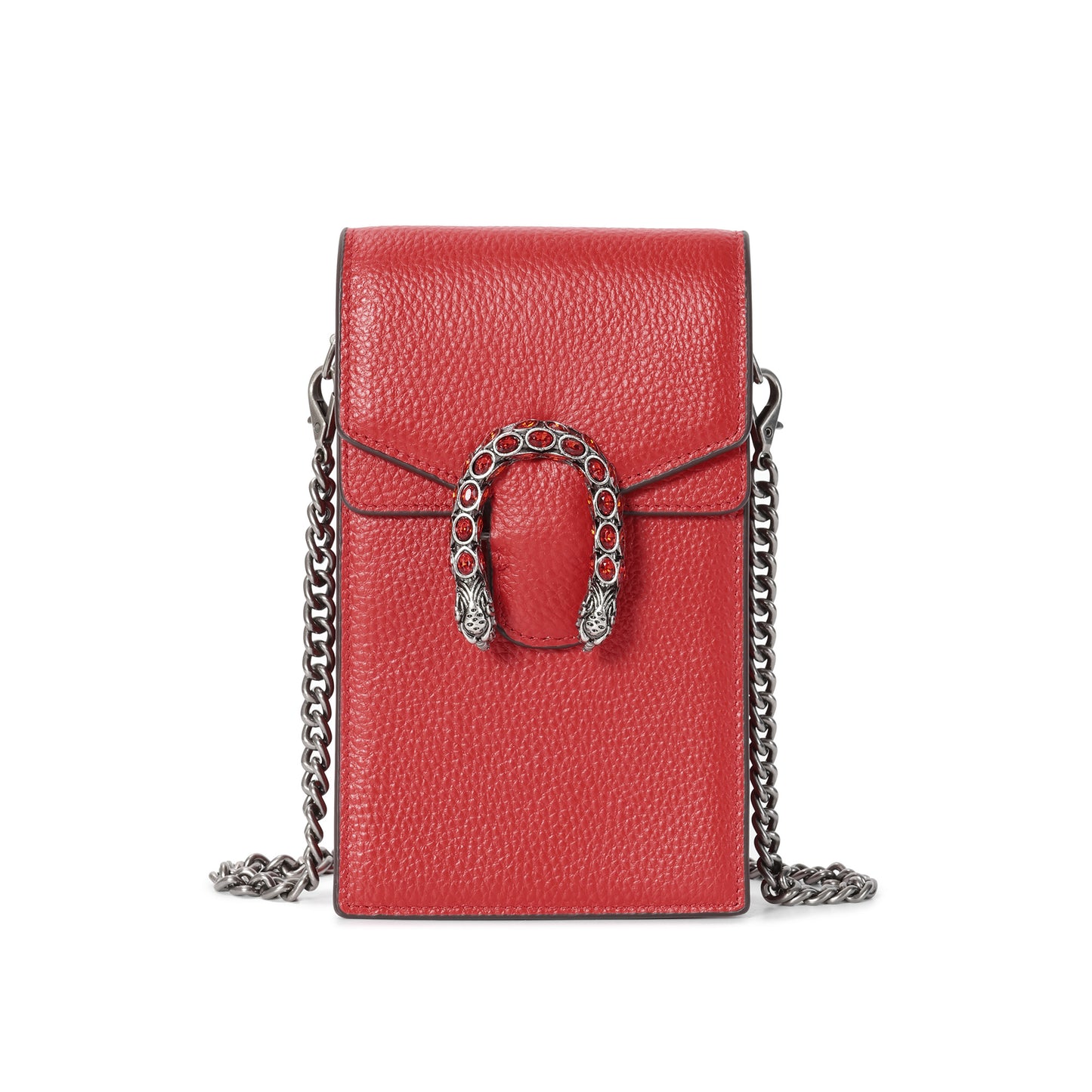 Tiffany & Fred Full-Grain Leather Crossbody/ Phone Bag