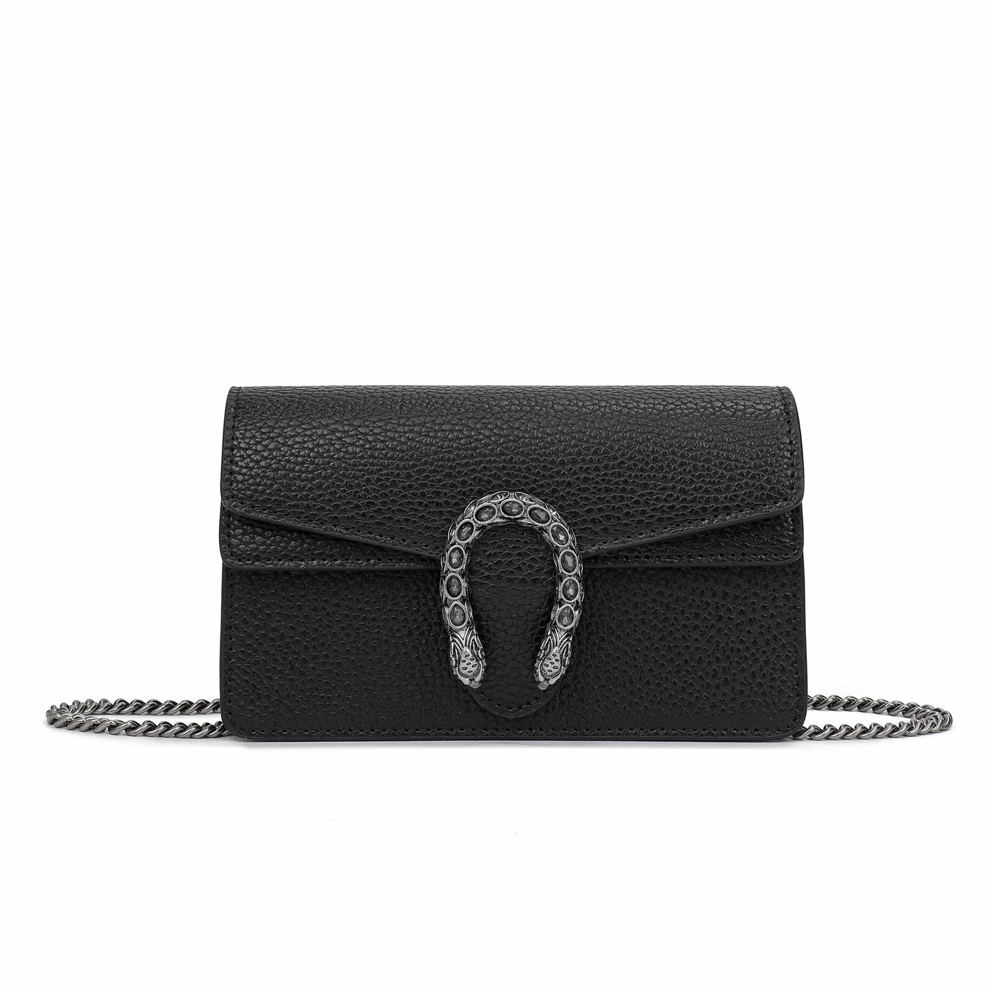 Crystal Dragon Leather Crossbody Bag