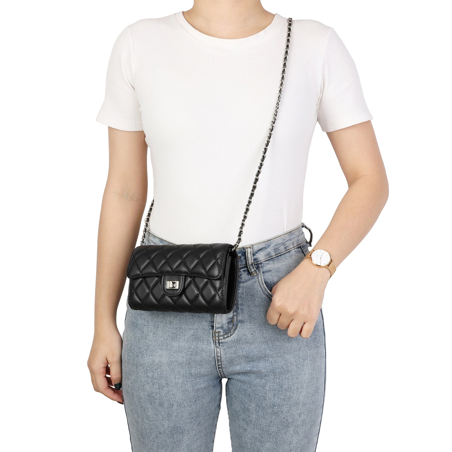 Quilted Crossbody Mini Bag