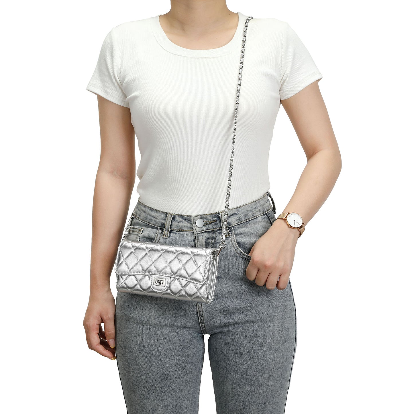 Quilted Crossbody Mini Bag