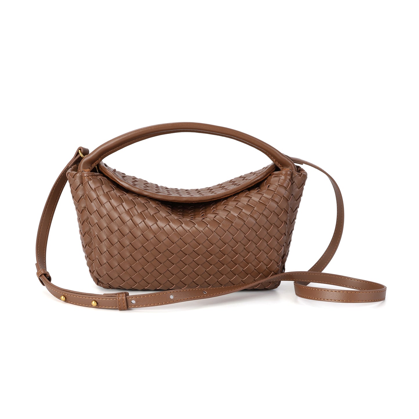 Braided Leather Crossbody Bag