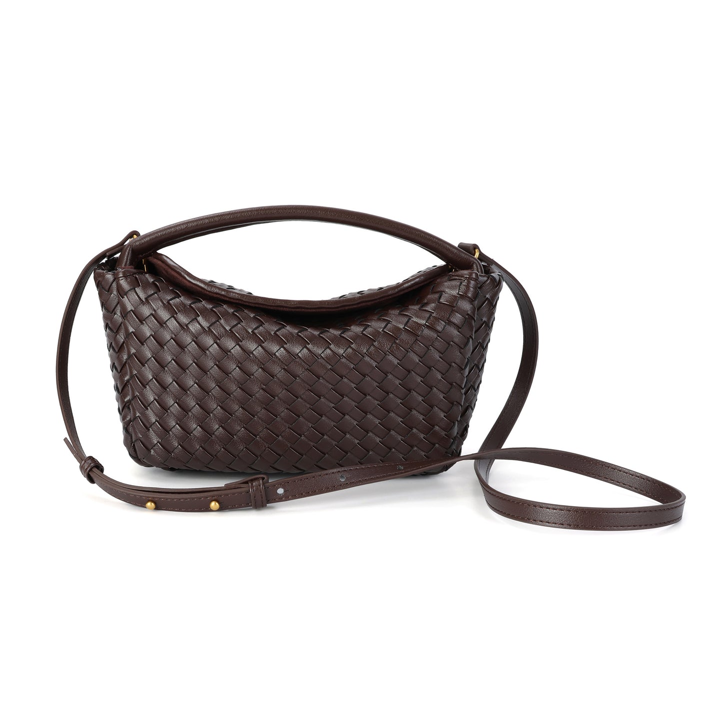 Braided Leather Crossbody Bag