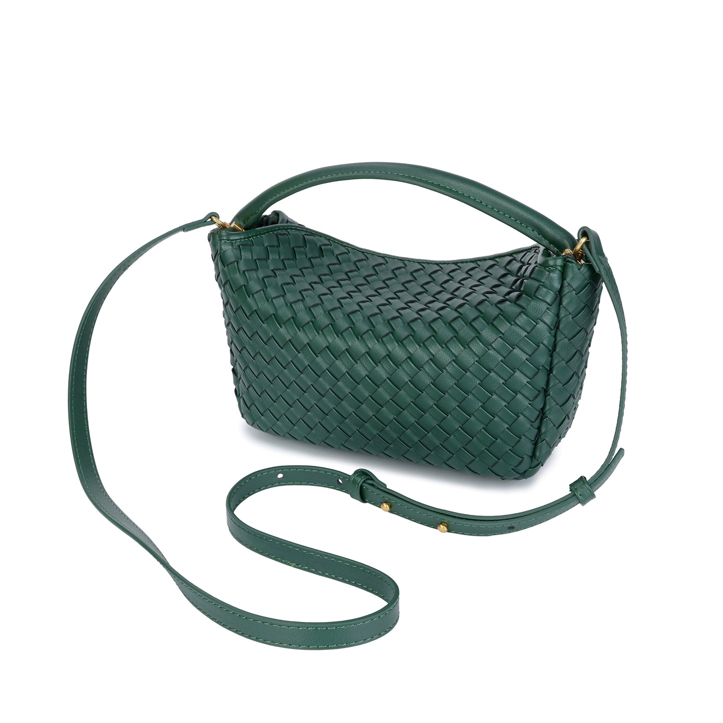 Braided Leather Crossbody Bag