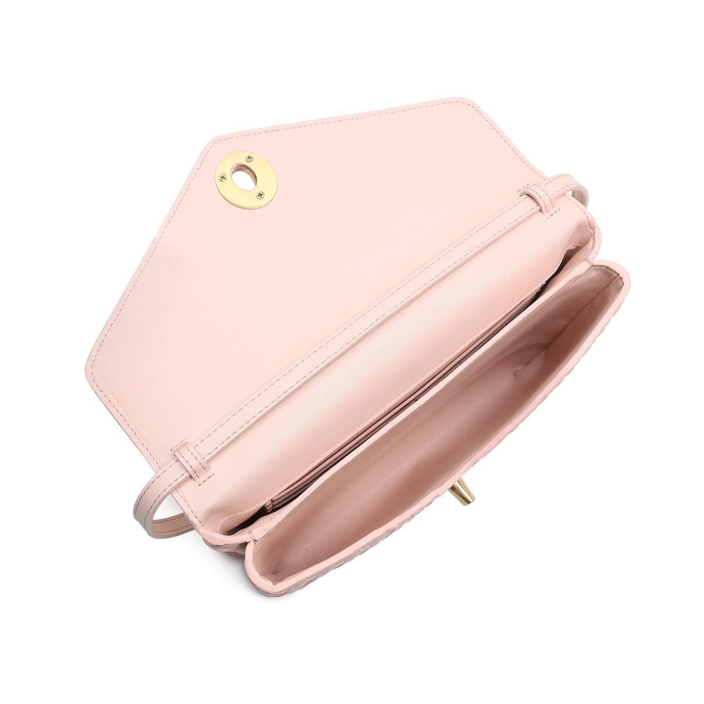 Intrecciato Leather Top Handle Crossbody Bag